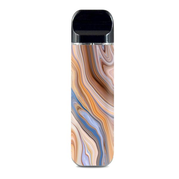 Brown Blue Marble Glass Smok Novo Skin Online