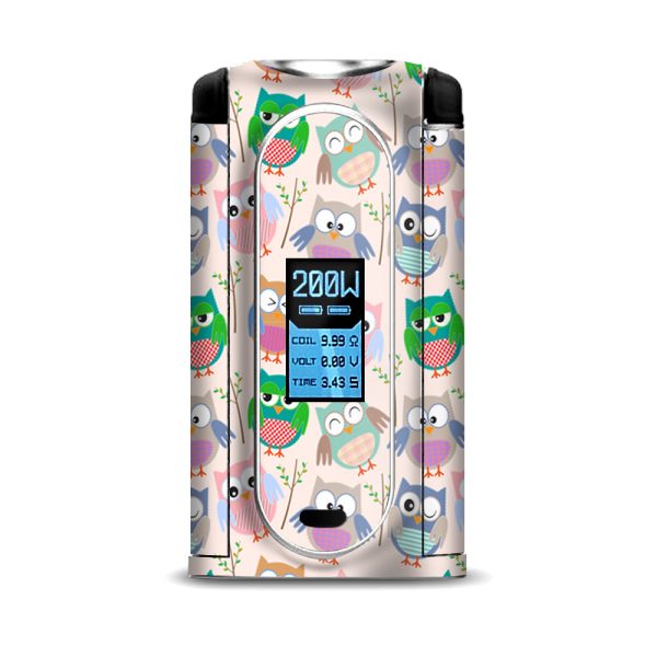 Cute Owls Pattern Cartoon VooPoo Vmate Skin Supply