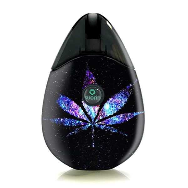 Pot Leaf Marijuana Cosmic Galaxy Outerspace Suorin Drop Skin Online