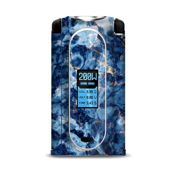 Heavy Blue Gold Marble Granite  VooPoo Vmate Skin Discount