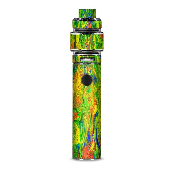 Green Trippy Color Mix Psychedelic Smok Resa Stick Kit Skin Supply