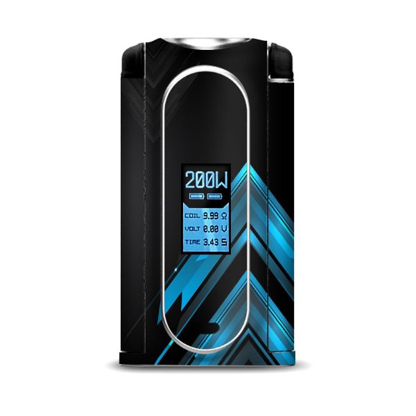 Black Blue Sharp Design Edge VooPoo Vmate Skin Discount
