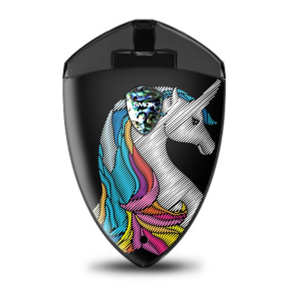 Colored Unicorn Abstract Smok Rolo Badge Skin Discount