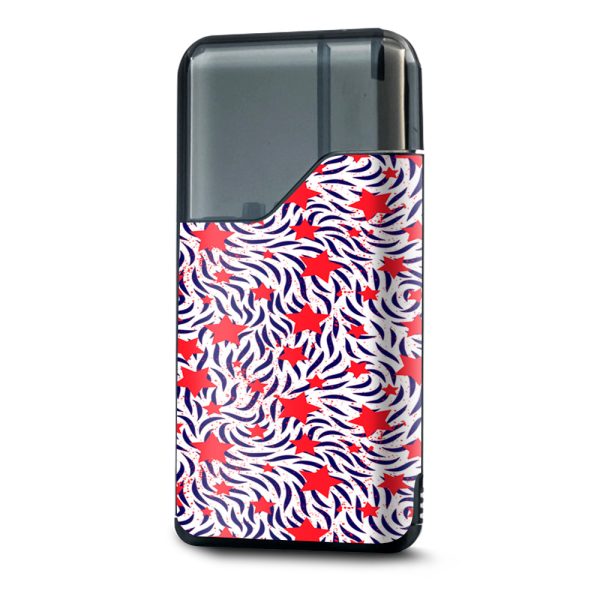 Red White Blue Stars Stripes Abstract Pattern Suorin Drop Skin Cheap