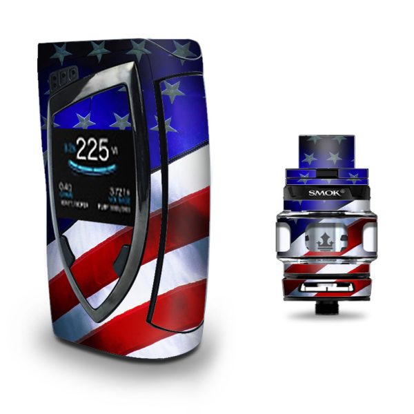 American Flag Waving Usa Pride Proud Smok Devilkin kit Skin For Cheap