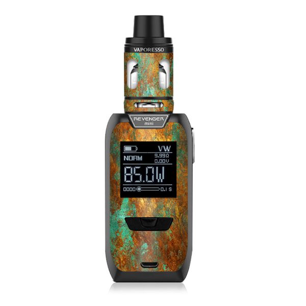 Copper Patina Metal Panel Vaporesso Revenger Mini 85w Skin For Sale