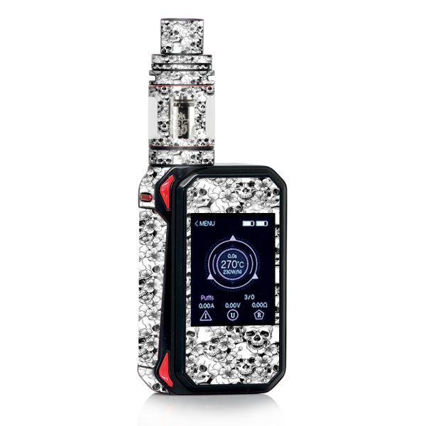 Black N White Skulls Smok Gpriv2 Skin For Cheap