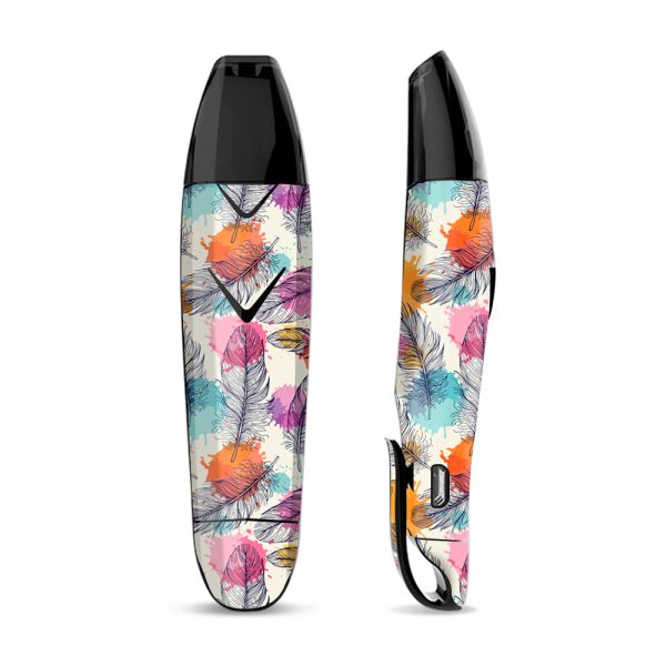 Feathers Colorful Watercolor Bird Suorin Vagon Skin Supply