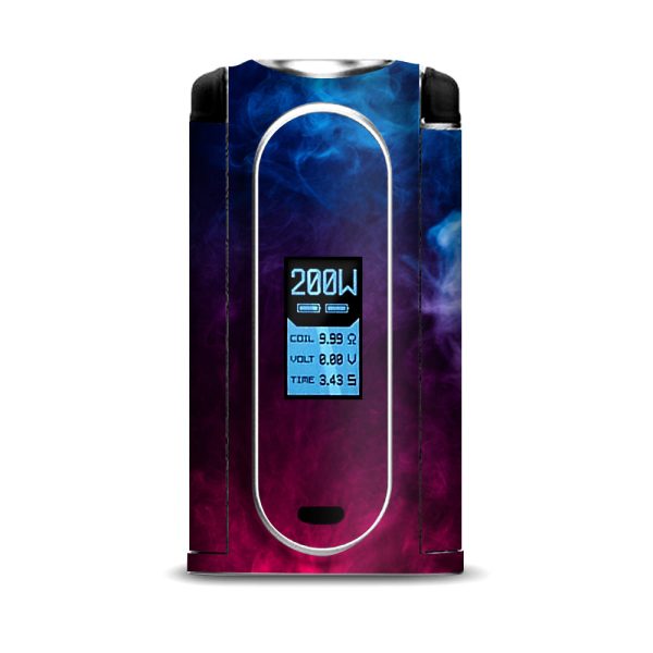 Blue Pink Smoke Cloud VooPoo Vmate Skin For Cheap