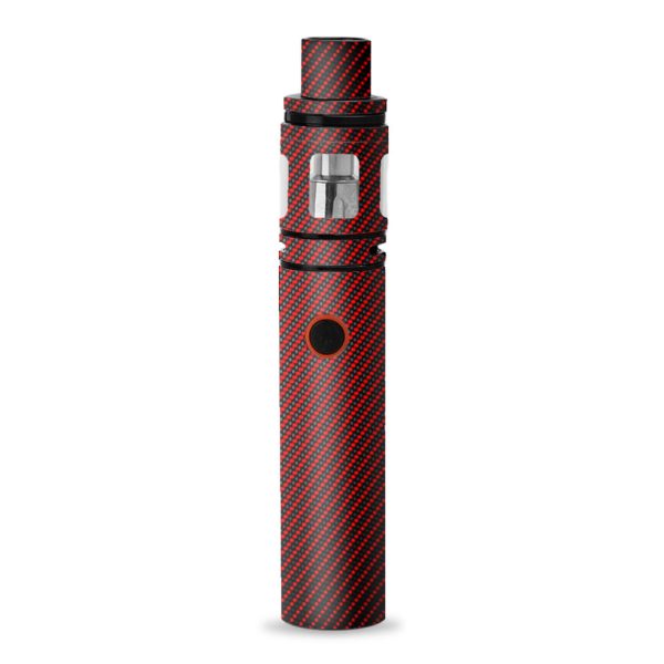 Red Black Carbon Fiber Weave Graphite 3D Smok Stick V8 Skin Cheap