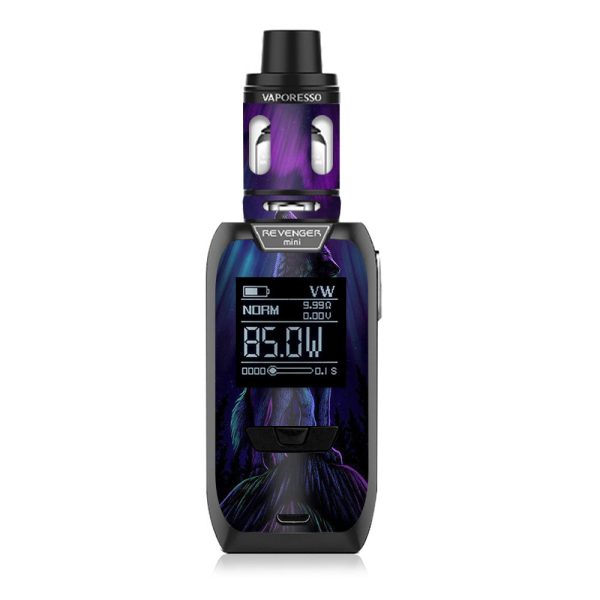 Wolf In Glowing Purple Background Vaporesso Revenger Mini 85w Skin Discount