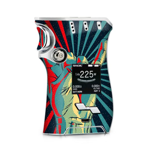 Vintage Duotone Rock Hand Sign Horns Smok Mag Skin on Sale