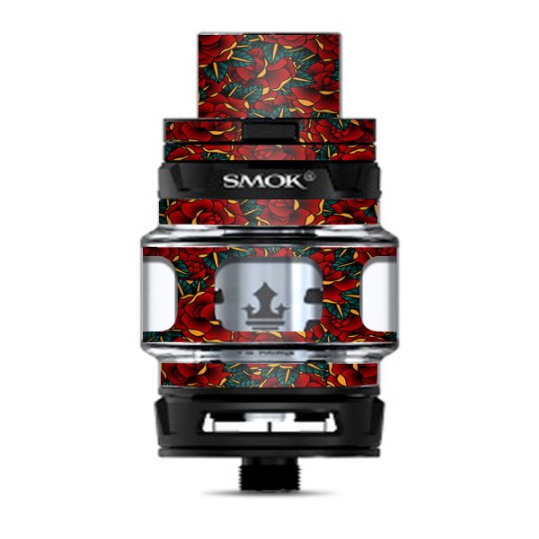 Red Gold Roses Tattoo Smok Prince Tank Skin Fashion