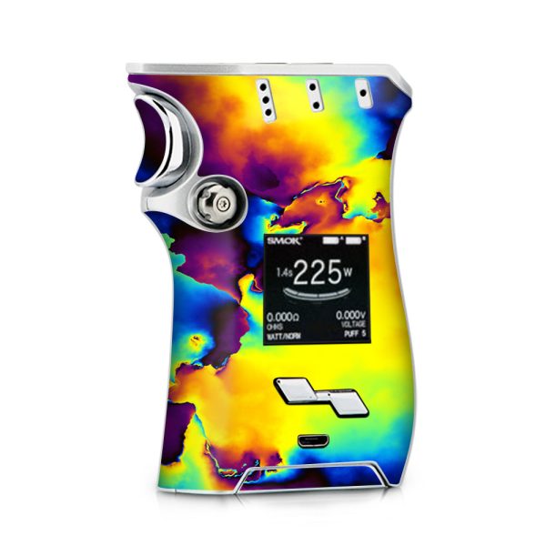 Bright Colorful Abstract Swirl Smok Mag Skin Fashion