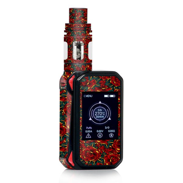 Red Gold Roses Tattoo Smok Gpriv2 Skin Supply