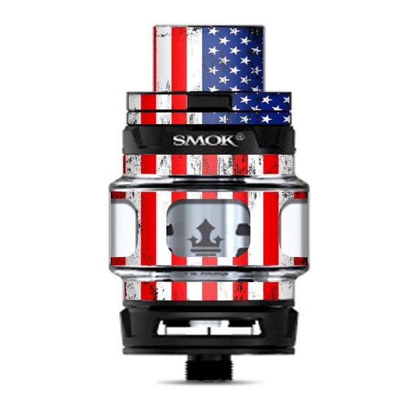American Flag Distressed Red White Blue Smok Prince Tank Skin Online Sale