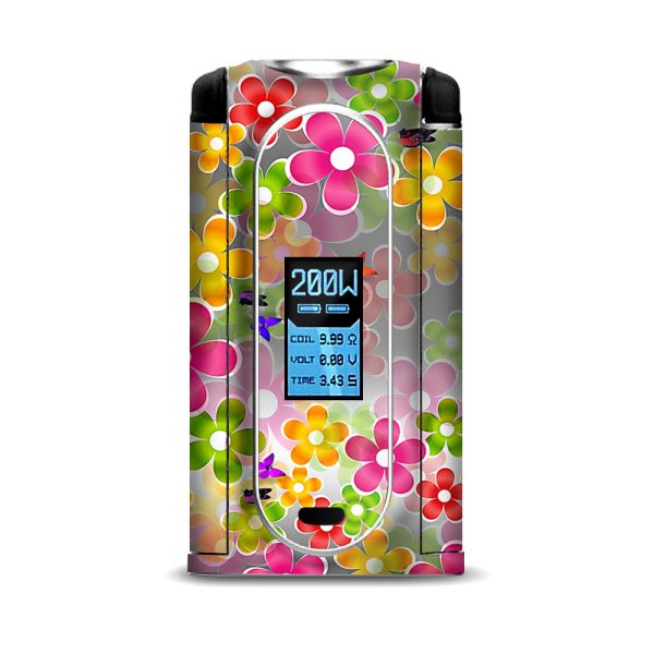 Butterflies And Daisies Flower VooPoo Vmate Skin For Sale