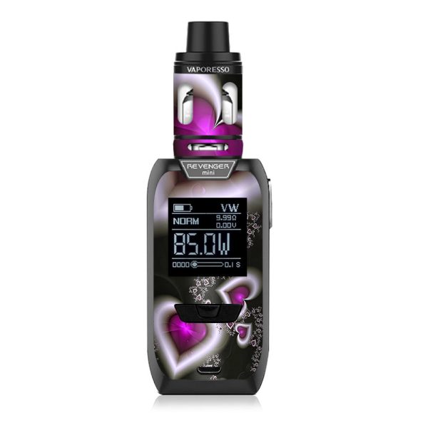 Glowing Hearts Pink White Vaporesso Revenger Mini 85w Skin Online