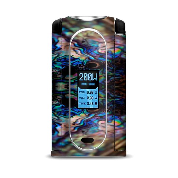 Abalone Sea Shell Gold Blues Beautiful VooPoo Vmate Skin Sale