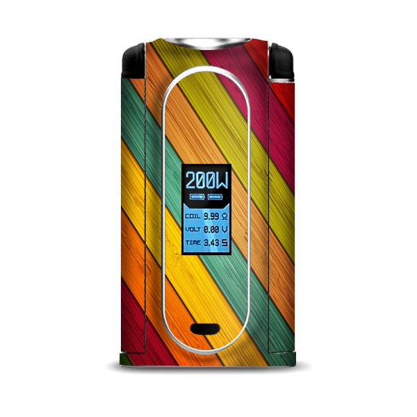 Color Wood Planks VooPoo Vmate Skin Cheap