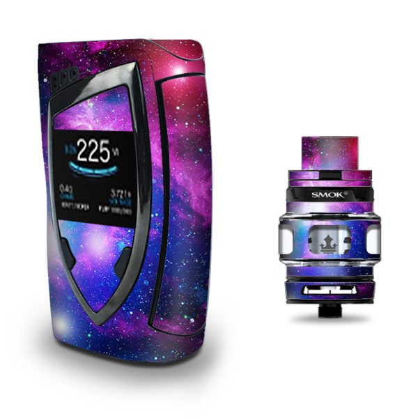 Stars Galaxy Red Blue Purple Gasses  Smok Devilkin kit Skin Online