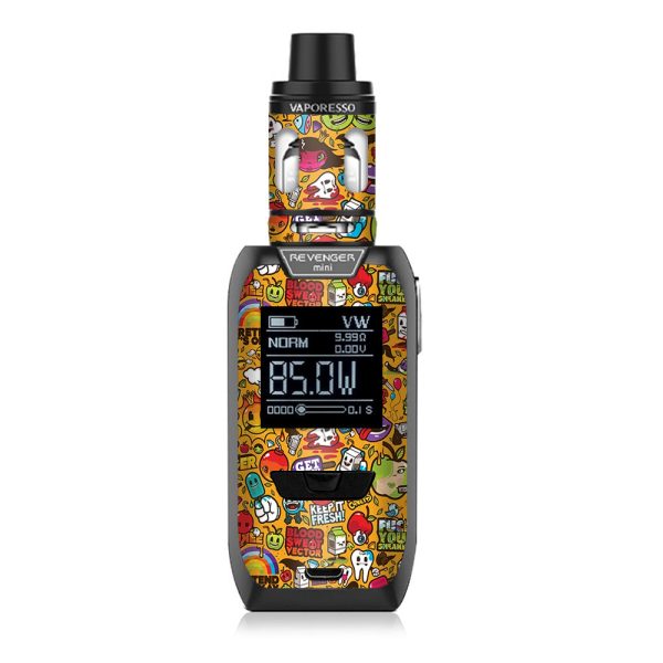 Comic Sticker Slap Cartoon Vaporesso Revenger Mini 85w Skin Fashion