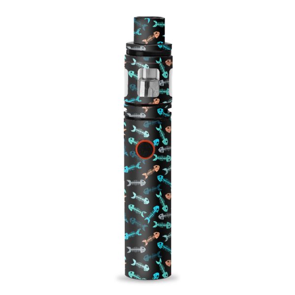 Colored Fishbones Black Background Smok Stick V8 Skin Discount