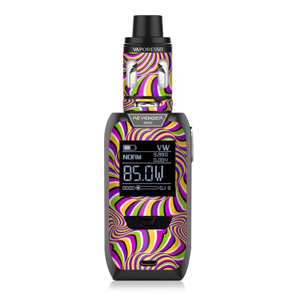 Psychedelic Swirls Motion Holographic Vaporesso Revenger Mini 85w Skin Cheap