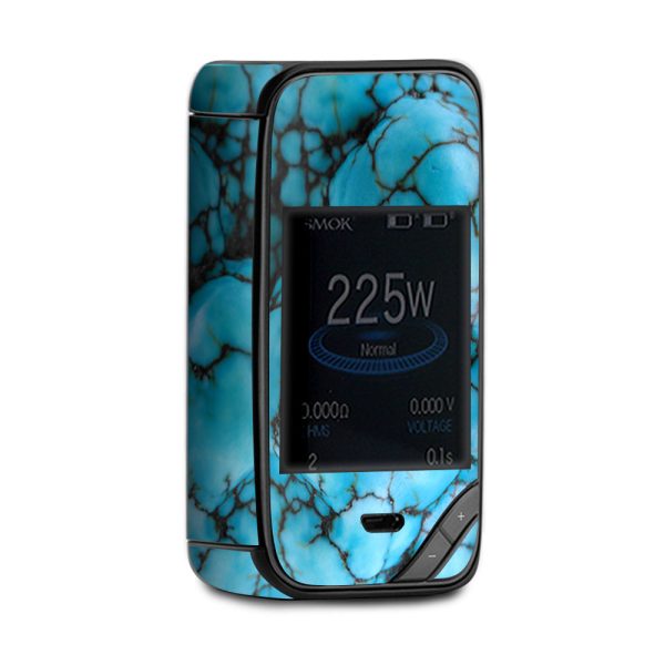 Blue Turquoise Stone Gem Rock Smok X-Priv Skin For Cheap