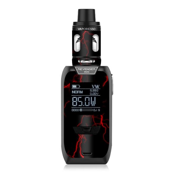 Red Lightning Bolts Electric Vaporesso Revenger Mini 85w Skin Online