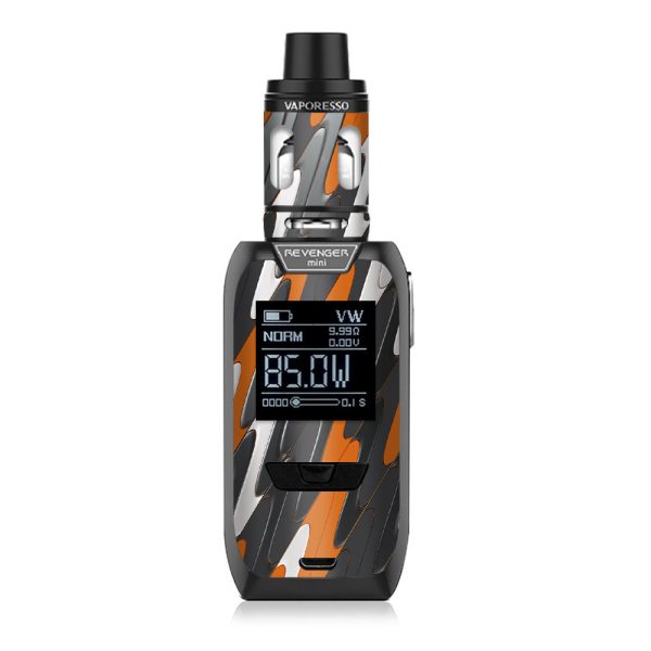 Puzzle Orange Grey Trippy Vaporesso Revenger Mini 85w Skin Supply