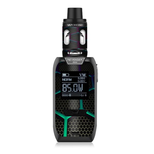 Metal Grid Futuristic Panel Vaporesso Revenger Mini 85w Skin Sale