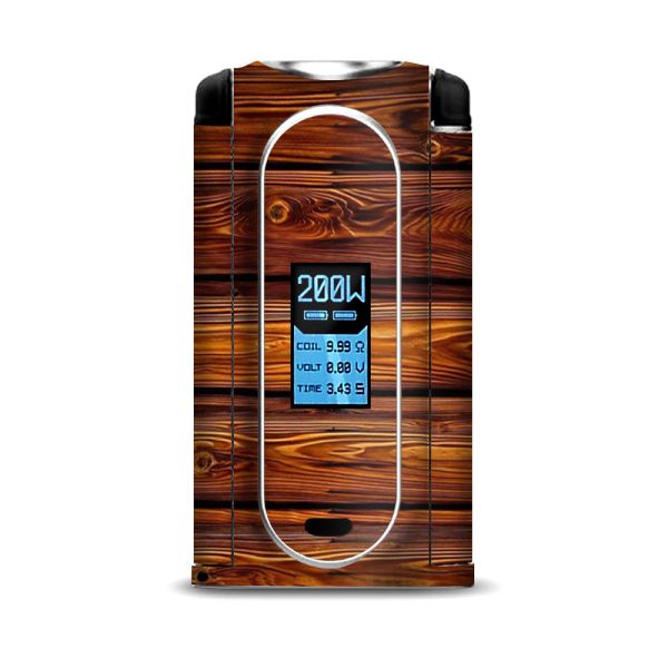 Red Deep Mahogany Wood Pattern VooPoo Vmate Skin Online