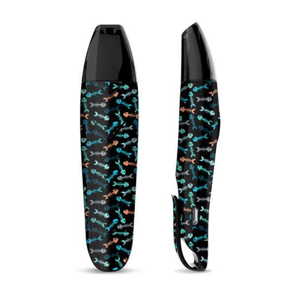 Colored Fishbones Black Background Suorin Vagon Skin Sale