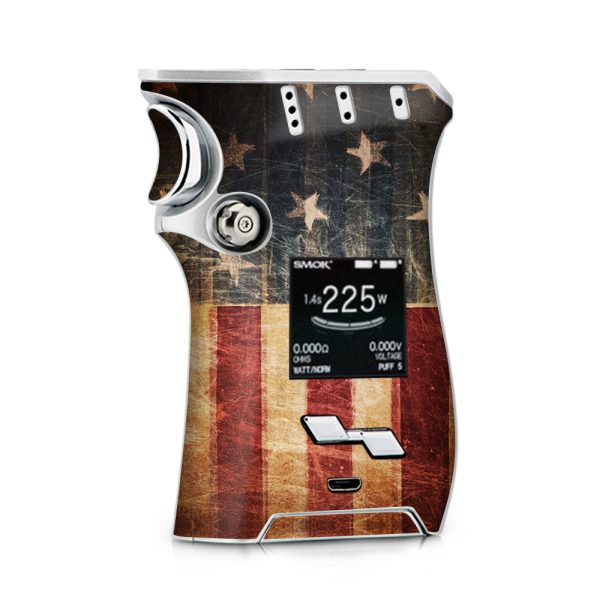 Vintage American Flag Distressed Red White Blue Smok Mag Skin For Sale
