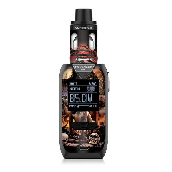 Grim Reaper Pitbull Skulls  Vaporesso Revenger Mini 85w Skin Hot on Sale