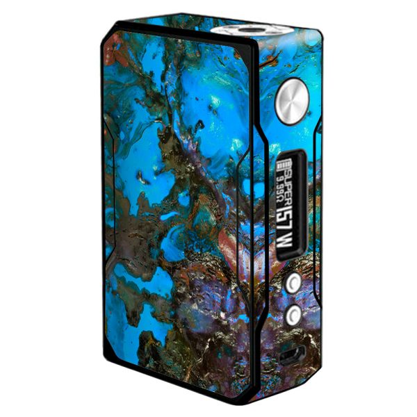 Stab Wood Oil Paint Blue Green Orange VooPoo  Drag Skin Hot on Sale