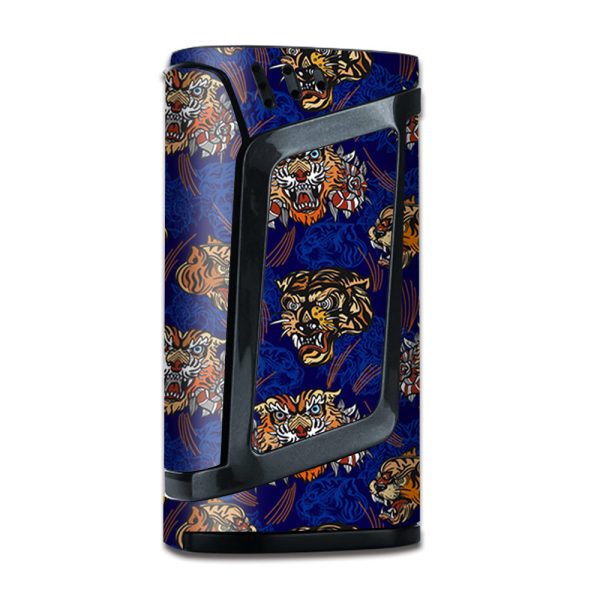 Tattoo Tigers Heads Roses Pattern Japanese  Smok Alien Skin Discount