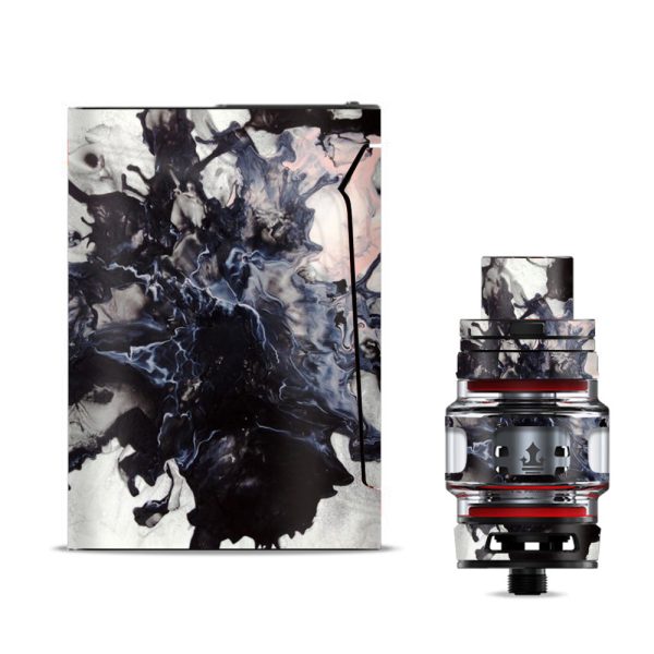 Black White Swirls Marble Granite Smok V-fin Skin Online