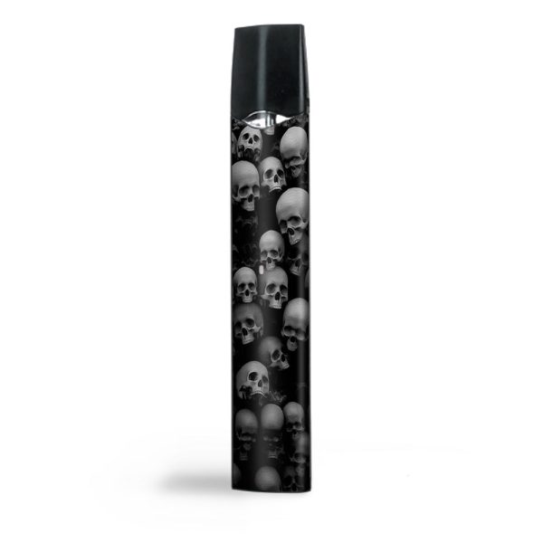 Black And White Skulls Stacked Smok Infinix Skin Online now
