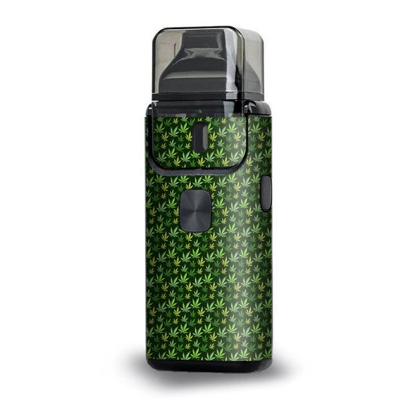 Pot Leaves Small Green Stoner Aspire Breeze 2 Skin For Discount