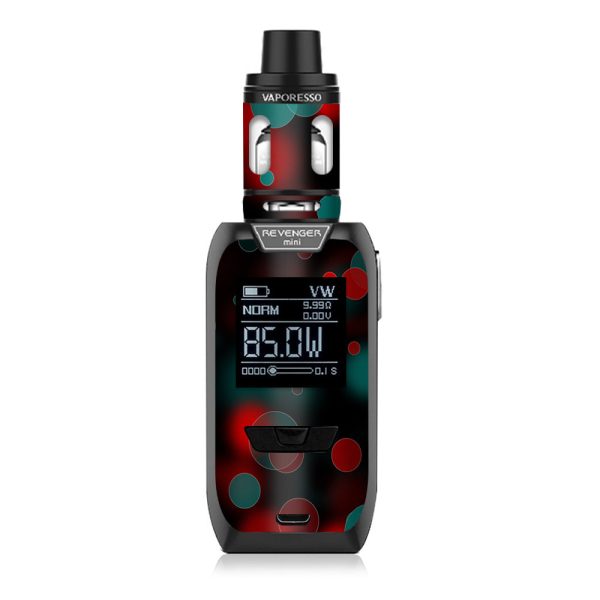 Red Blue Circles Dots Vision Vaporesso Revenger Mini 85w Skin on Sale