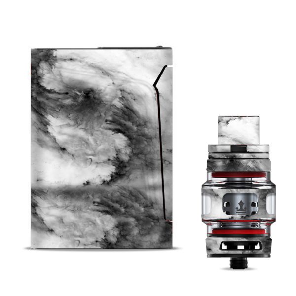 Black White Swirls Marble Granite Smok V-fin Skin For Discount