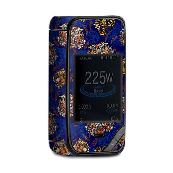 Tattoo Tigers Heads Roses Pattern Japanese  Smok X-Priv Skin Hot on Sale