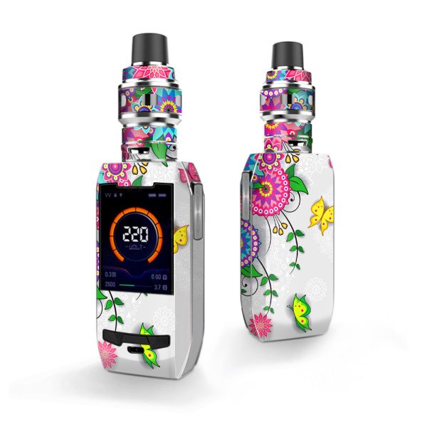 Flowers Colorful Design Vaporesso Polar 220w Skin Online
