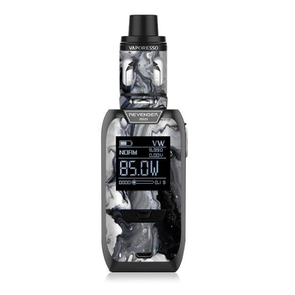 Marble White Grey Swirl Beautiful Vaporesso Revenger Mini 85w Skin For Cheap