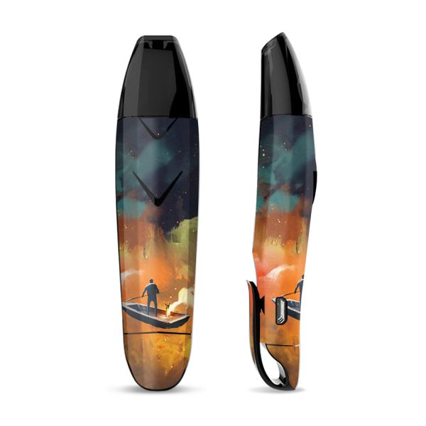 Orange Red Blue Galaxy Boat Suorin Vagon Skin Supply