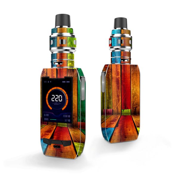 Colorful Wood Pattern Vaporesso Polar 220w Skin For Discount