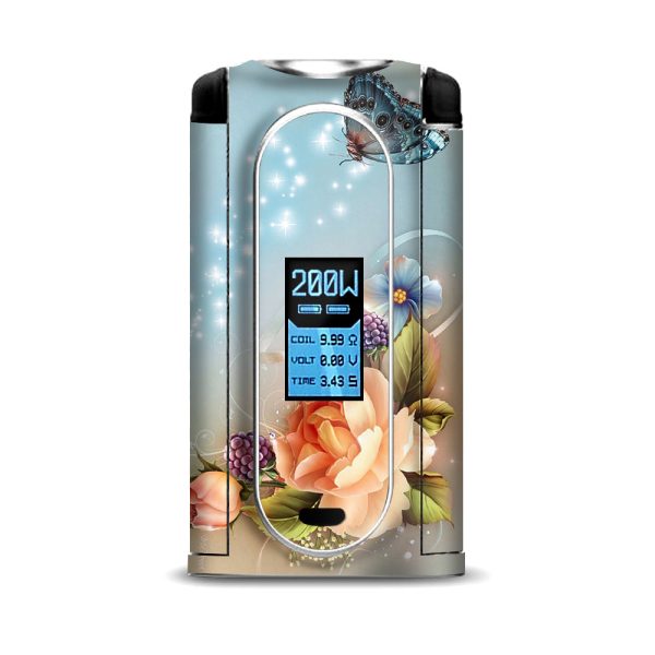 Sparkle Butterfly Flowers VooPoo Vmate Skin Online now
