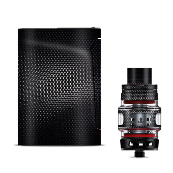 Black Metal Pattern Smok V-fin Skin Cheap